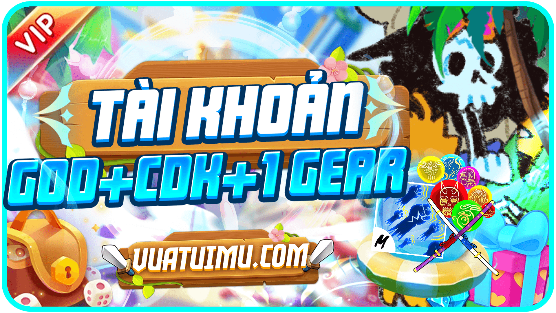 TỘC V4 1 GEAR + GOD HUMAN + SONG KIẾM