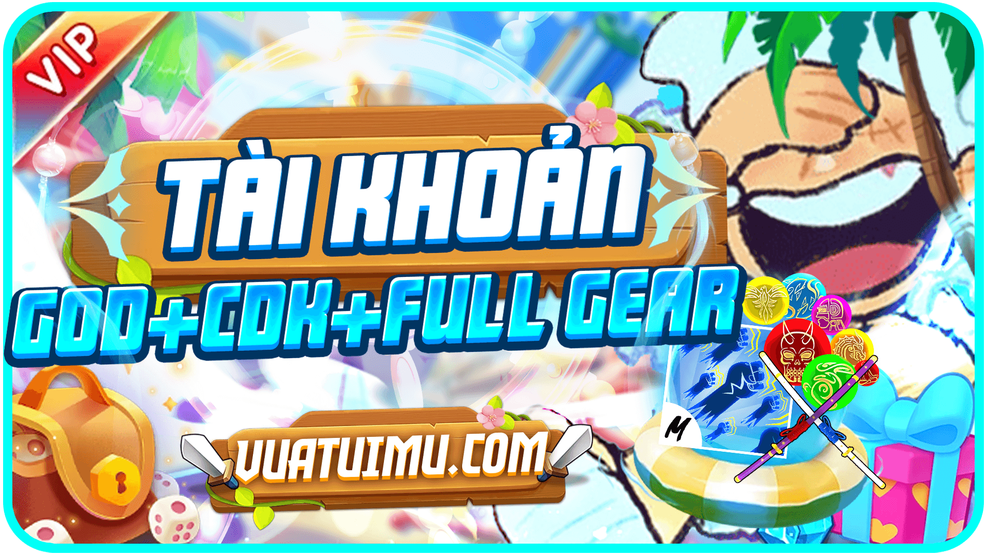 TỘC V4 FULL GEAR + GOD HUMAN + SONG KIẾM